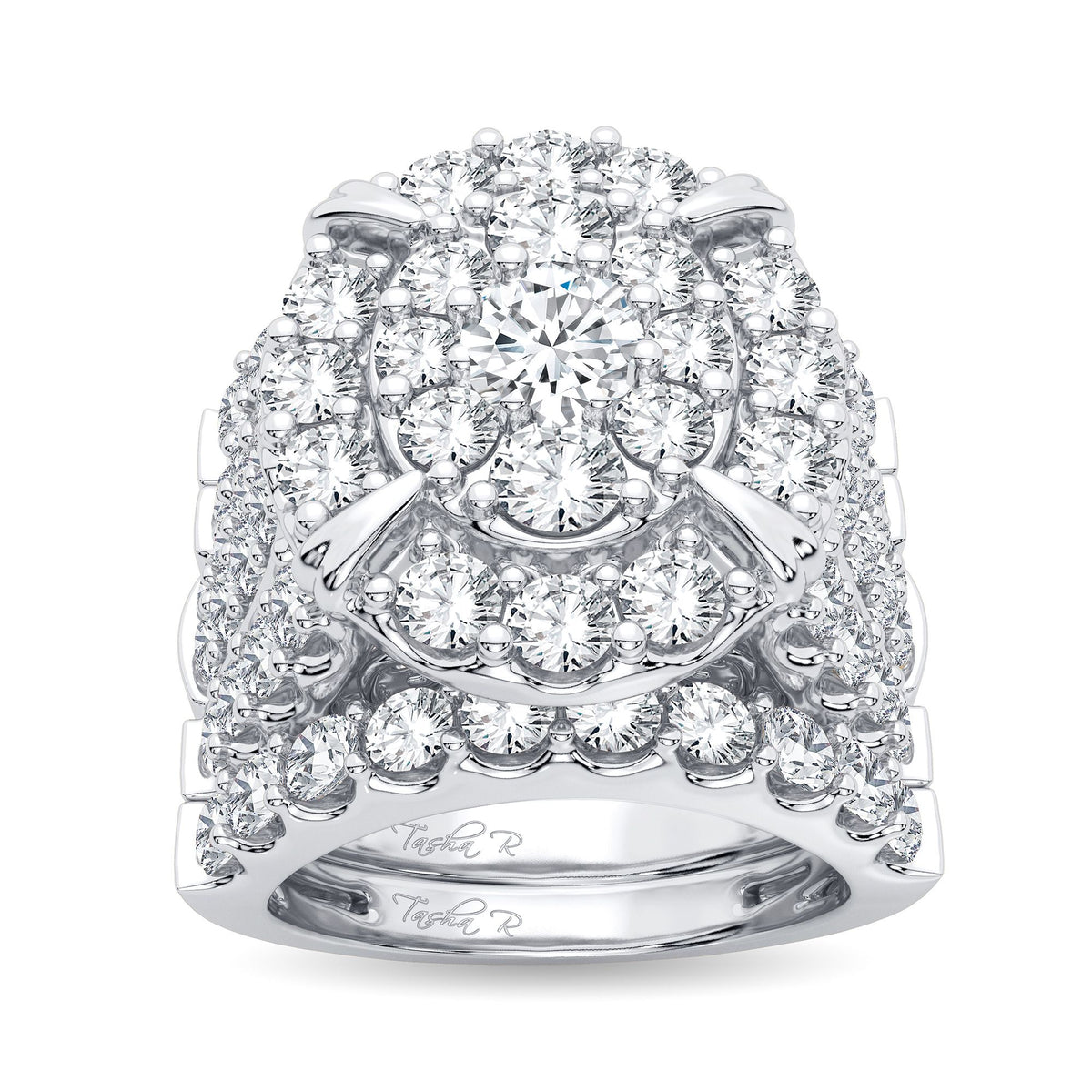 6.00 ct Diamond Bridal Ring in 14K Gold