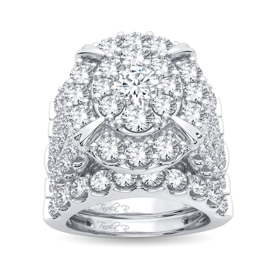 6.00 ct Diamond Bridal Ring in 14K Gold