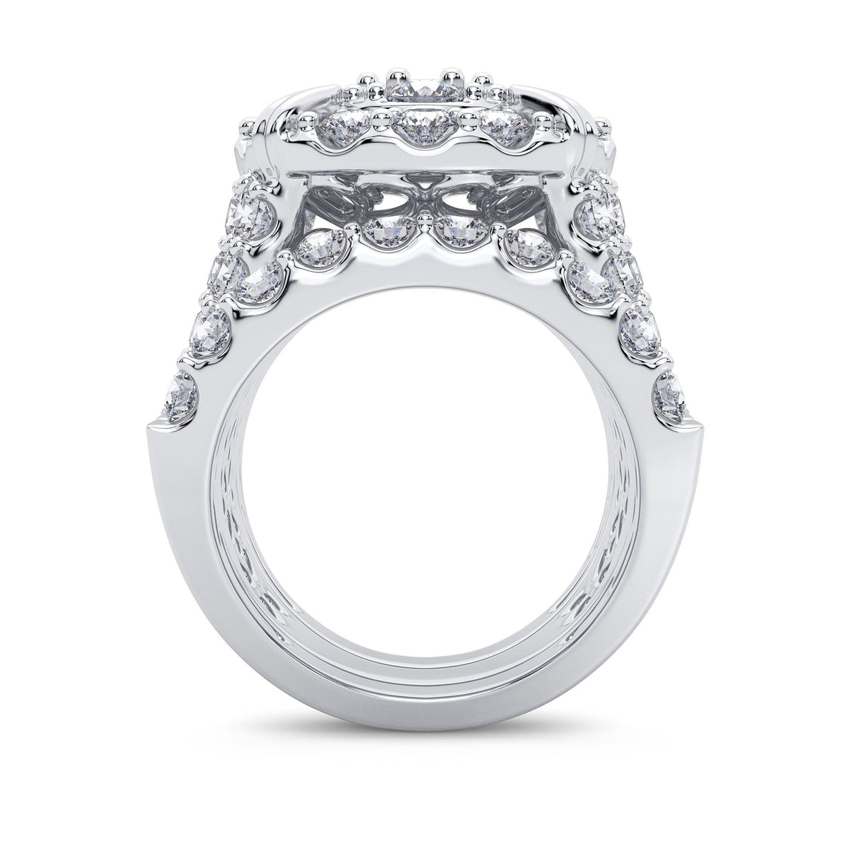 6.00 ct Diamond Bridal Ring in 14K Gold