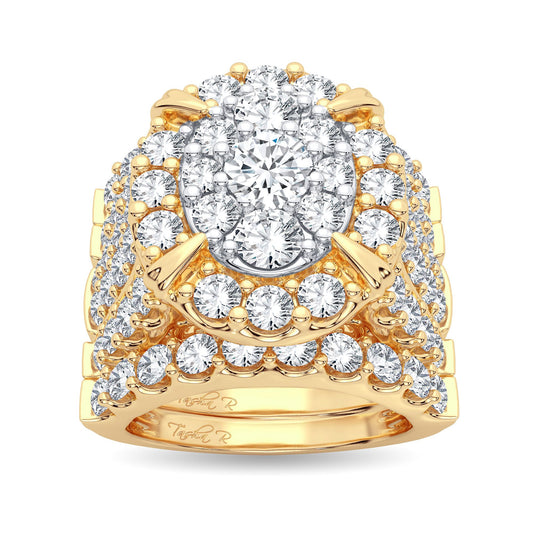 5.00 ct Diamond Bridal Ring in 14K Gold