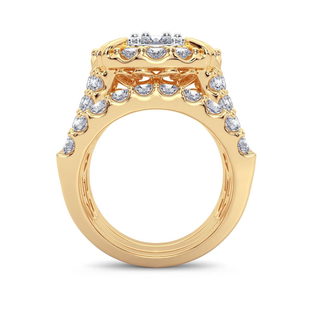 5.00 ct Diamond Bridal Ring in 14K Gold
