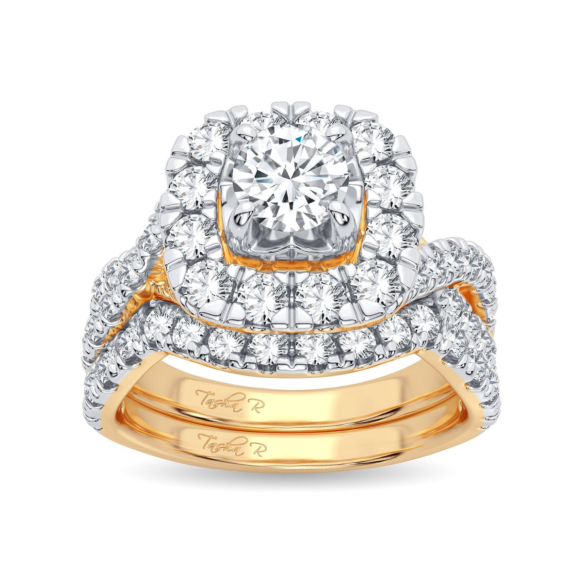 2.00 ct Diamond Bridal Ring in 14K Gold