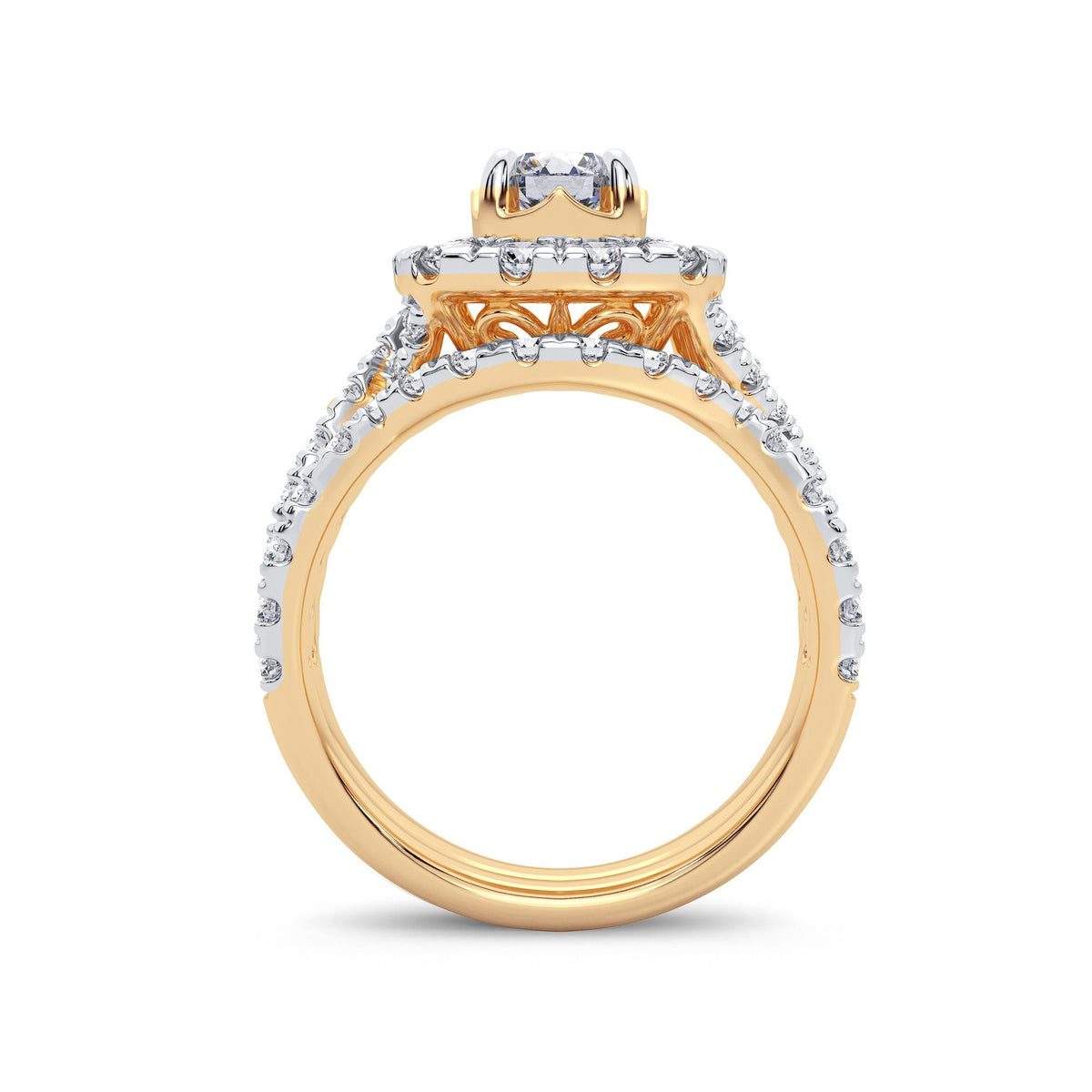 2.00 ct Diamond Bridal Ring in 14K Gold