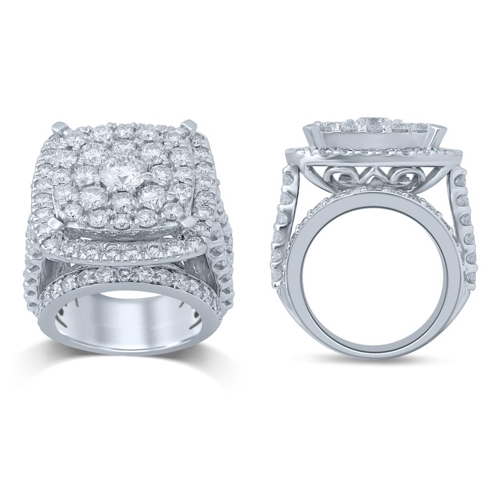 7.00 ct Diamond Bridal Ring in 14K Gold