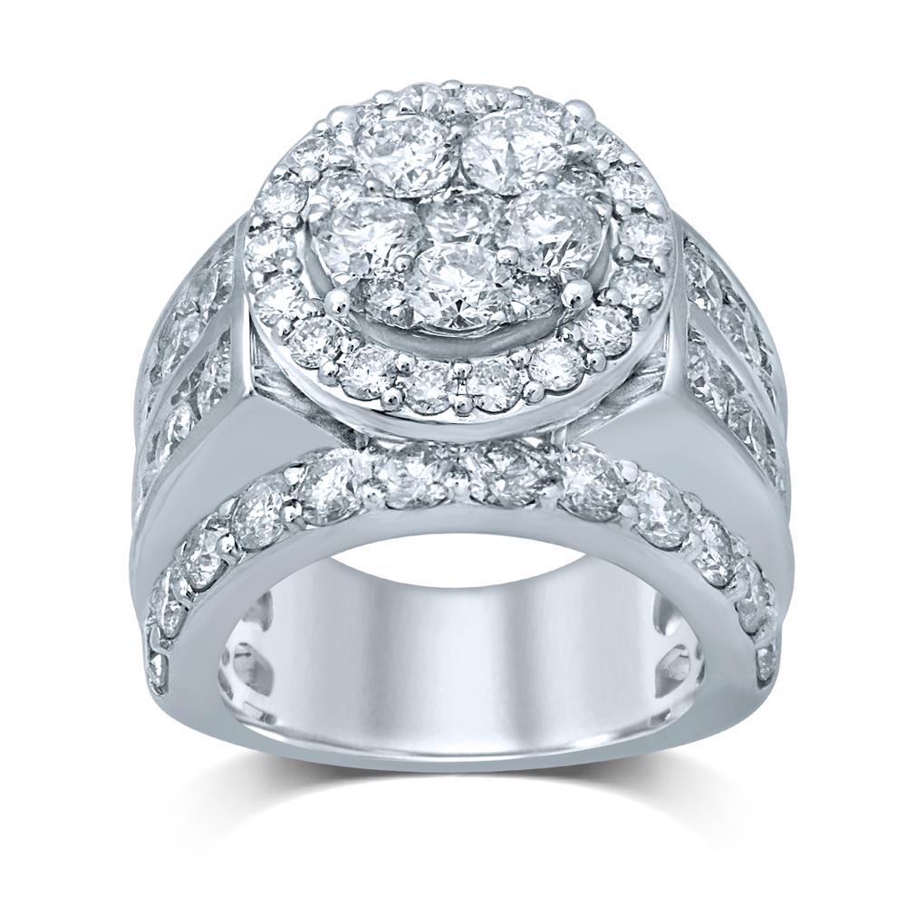 7.00 ct Diamond Bridal Ring in 14K Gold