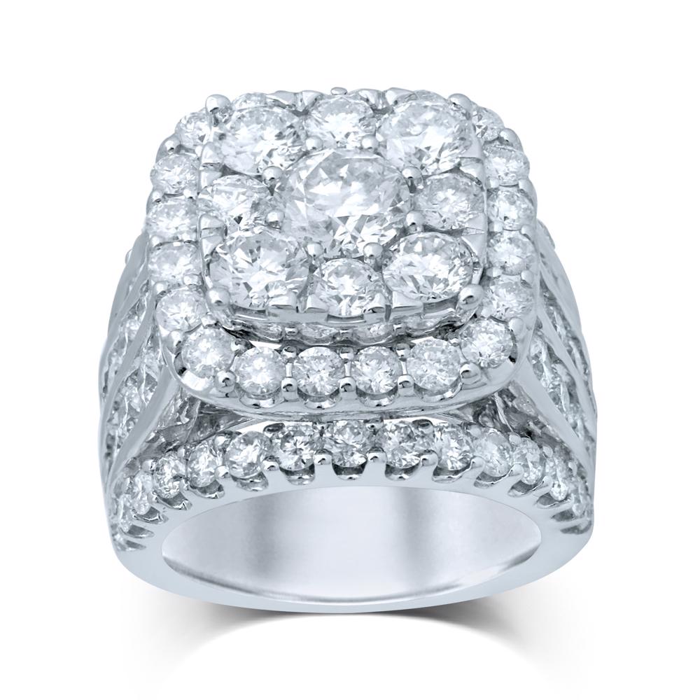 8.00 ct Diamond Bridal Ring in 14K Gold