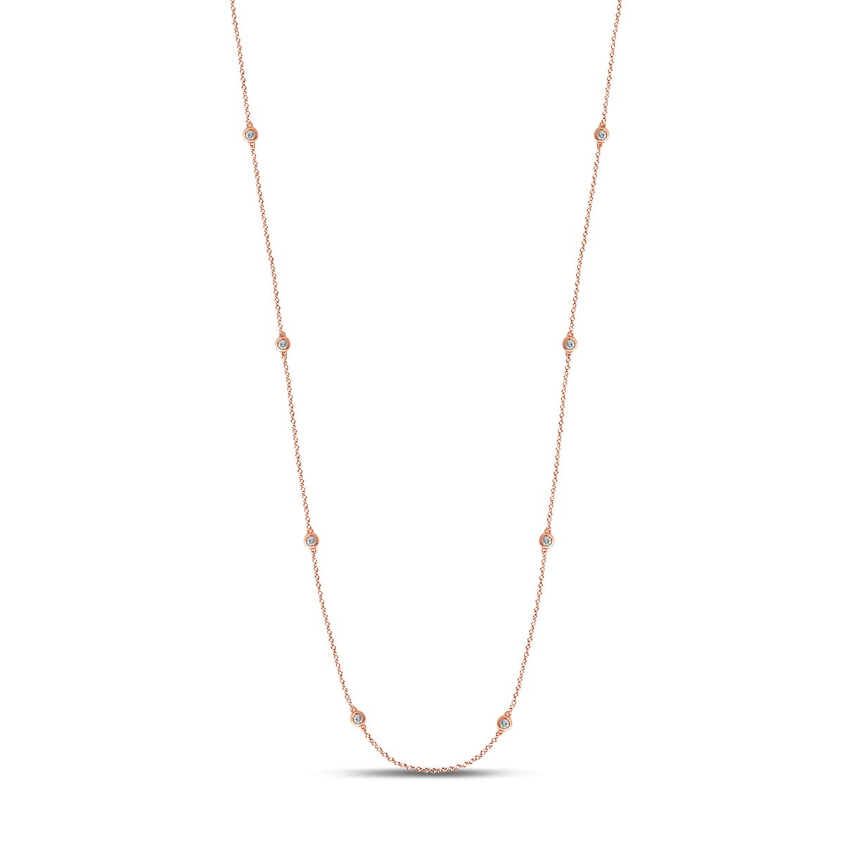 0.72 ct Diamond Chain in 14K Gold
