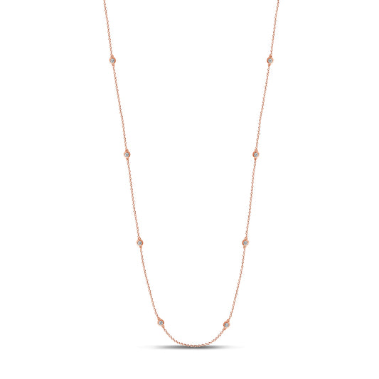 0.72 ct Diamond Chain in 14K Gold