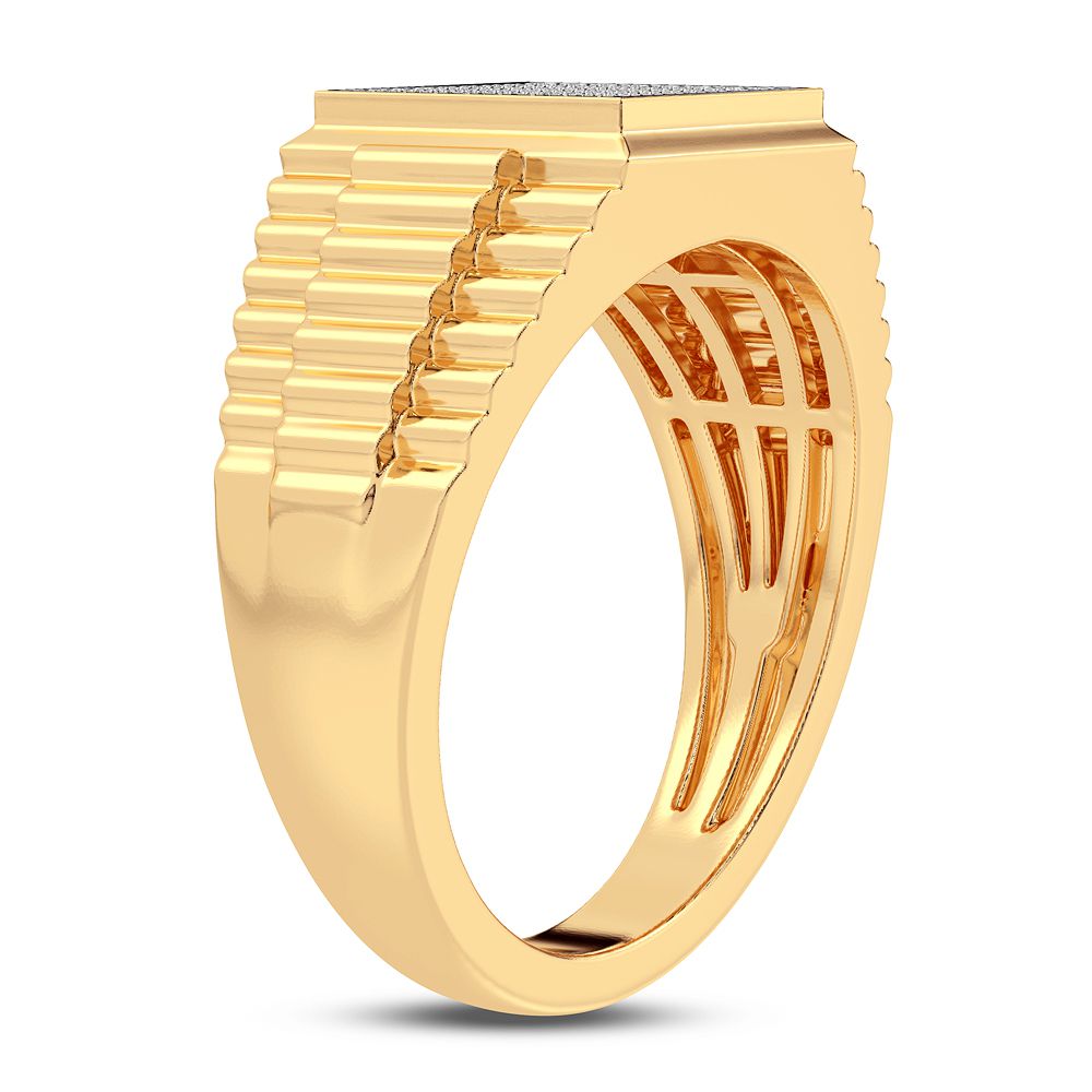0.20 ct Men's Diamond Ring in 10K Gold