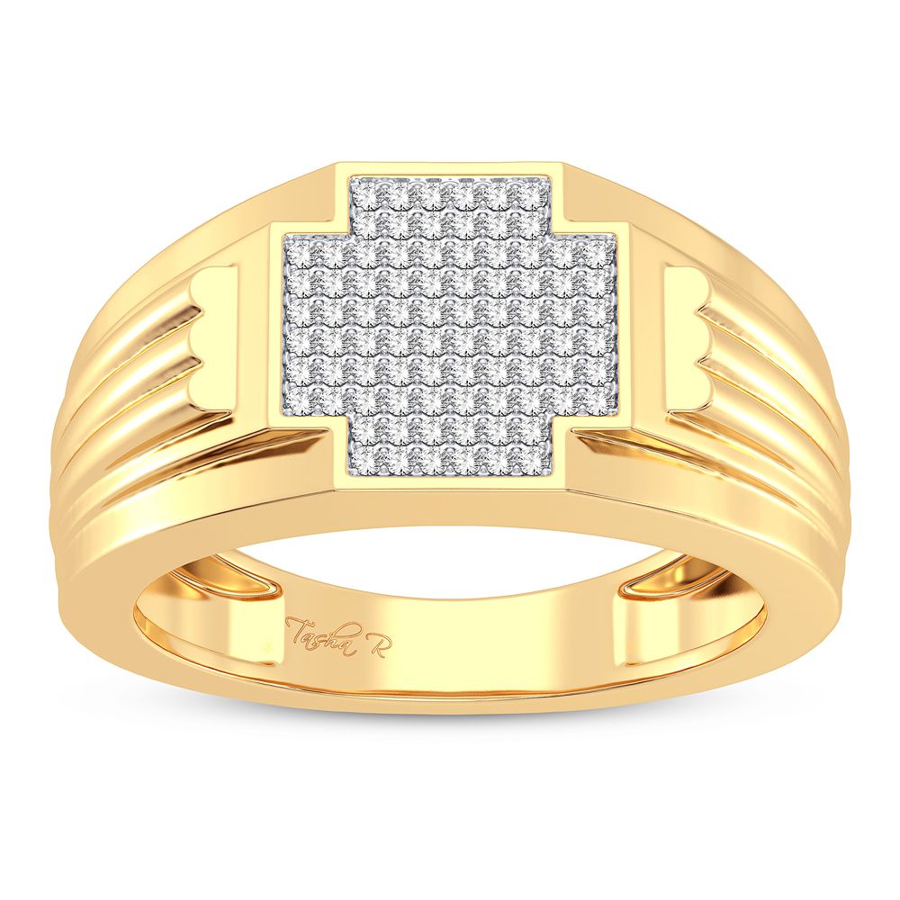 0.25 ct Men's Diamond Ring in 10K Gold