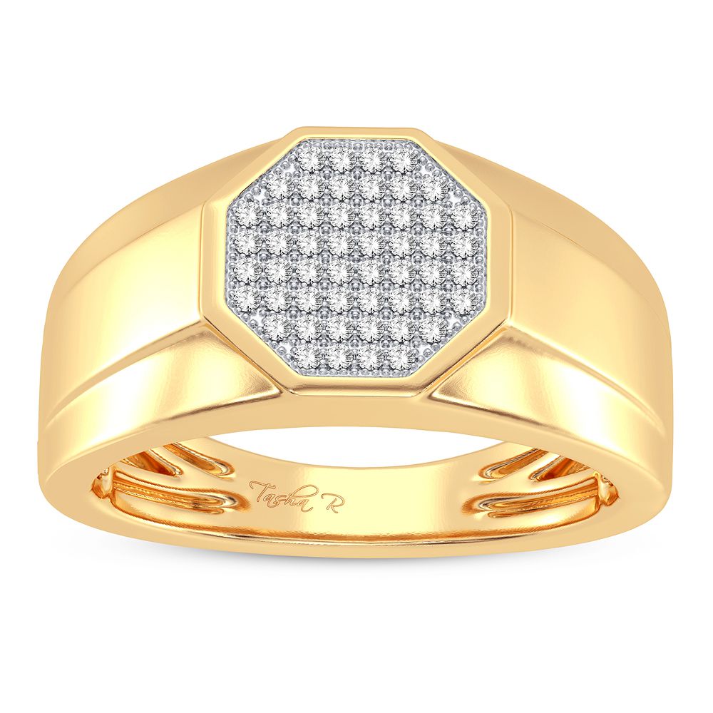 0.15 ct Men's Diamond Ring in 10K Gold