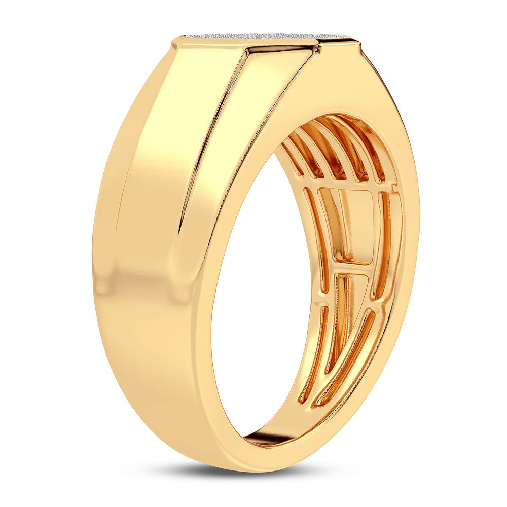0.15 ct Men's Diamond Ring in 10K Gold