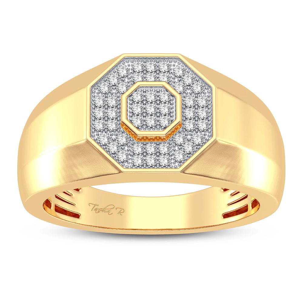 0.15 ct Men's Diamond Ring in 10K Gold
