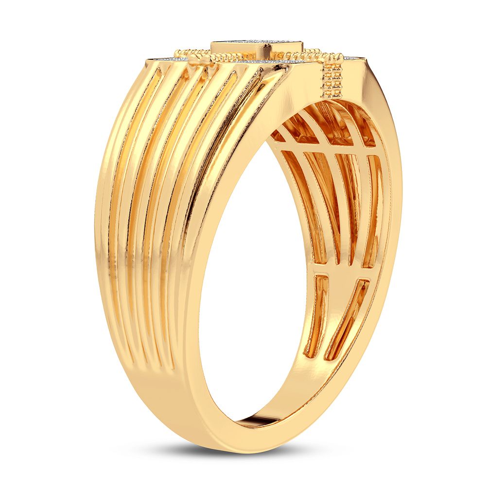 0.15 ct Men's Diamond Ring in 10K Gold
