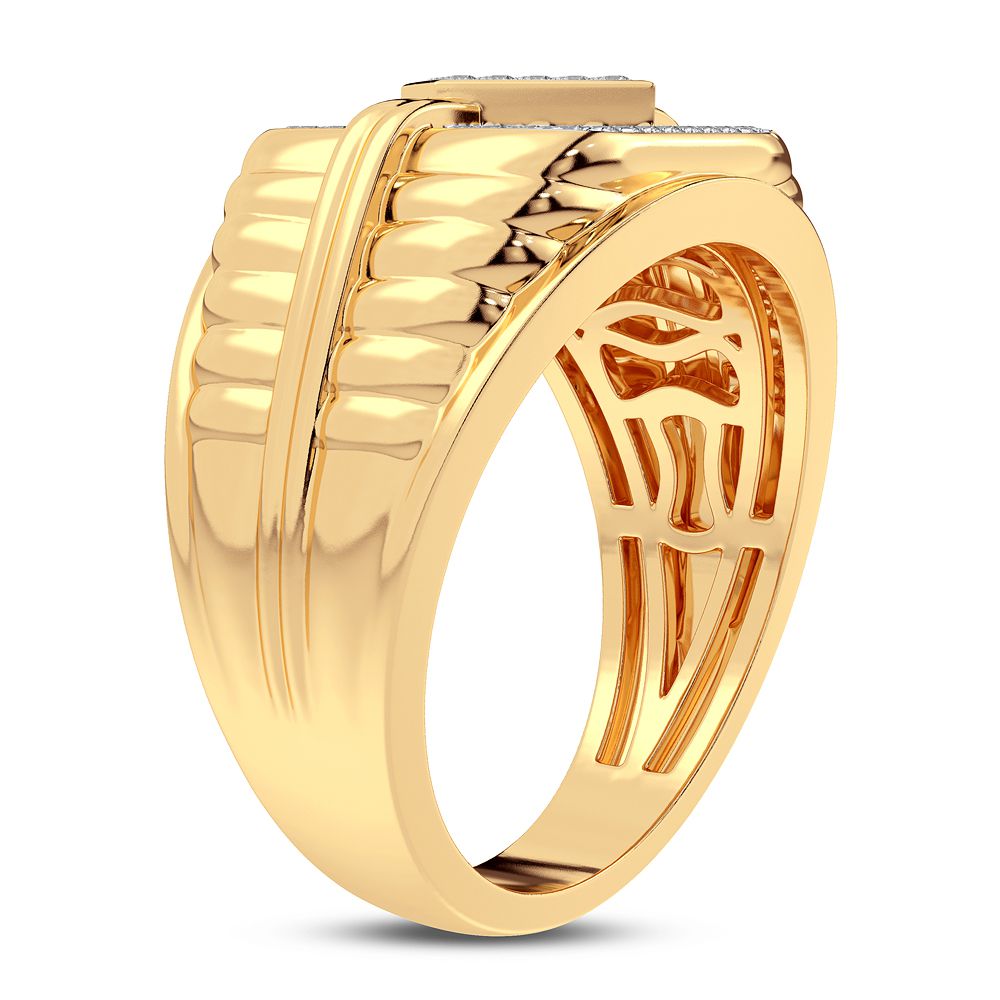 0.33 ct Men's Diamond Ring in 10K Gold