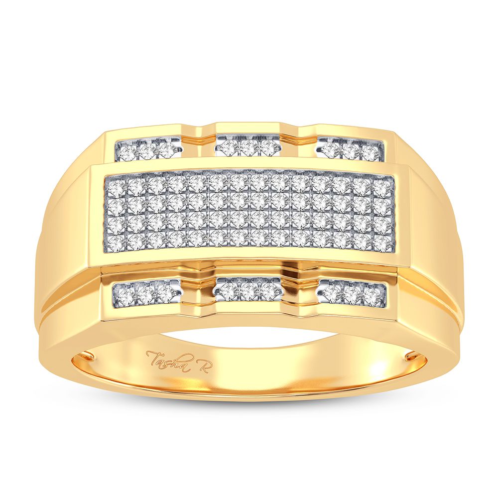 0.19 ct Men's Diamond Ring in 14K Gold