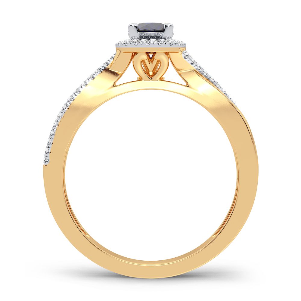 0.10 ct Sapphire & Diamond Ring in 14K Gold
