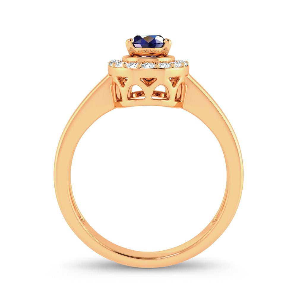 0.15 ct Sapphire & Diamond Ring in 14K Gold
