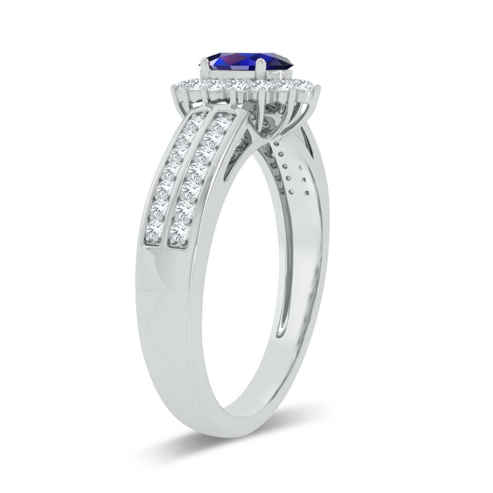 0.25 ct Sapphire & Diamond Ring in 14K Gold
