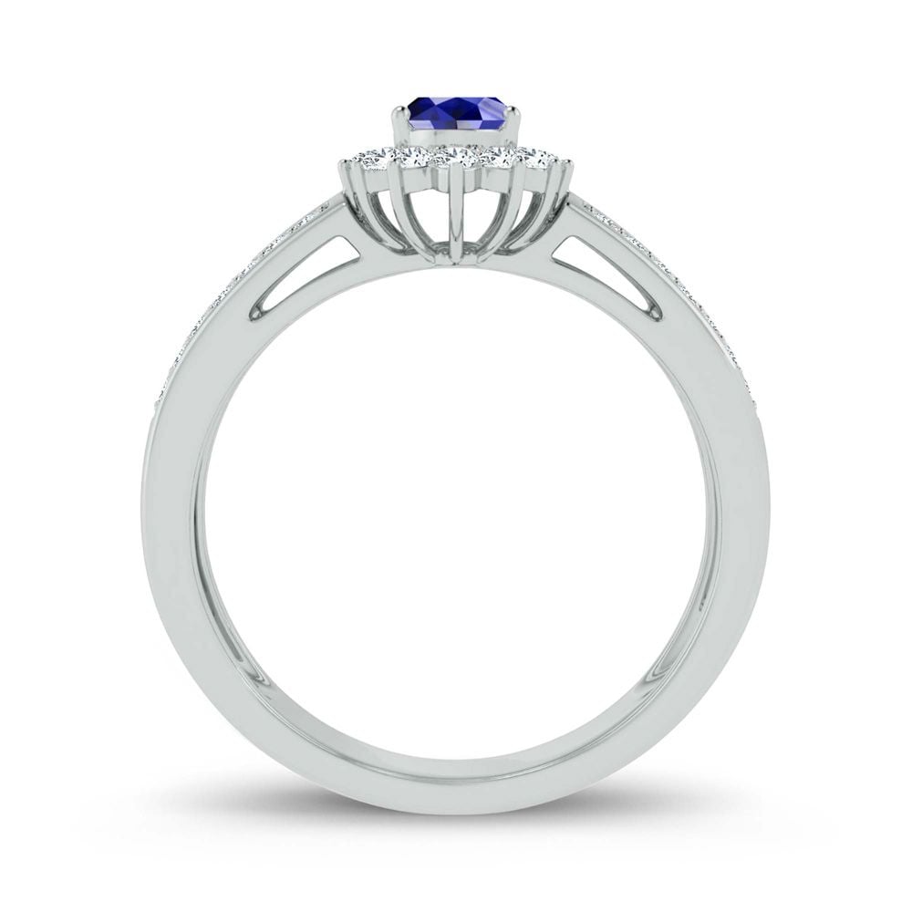 0.25 ct Sapphire & Diamond Ring in 14K Gold