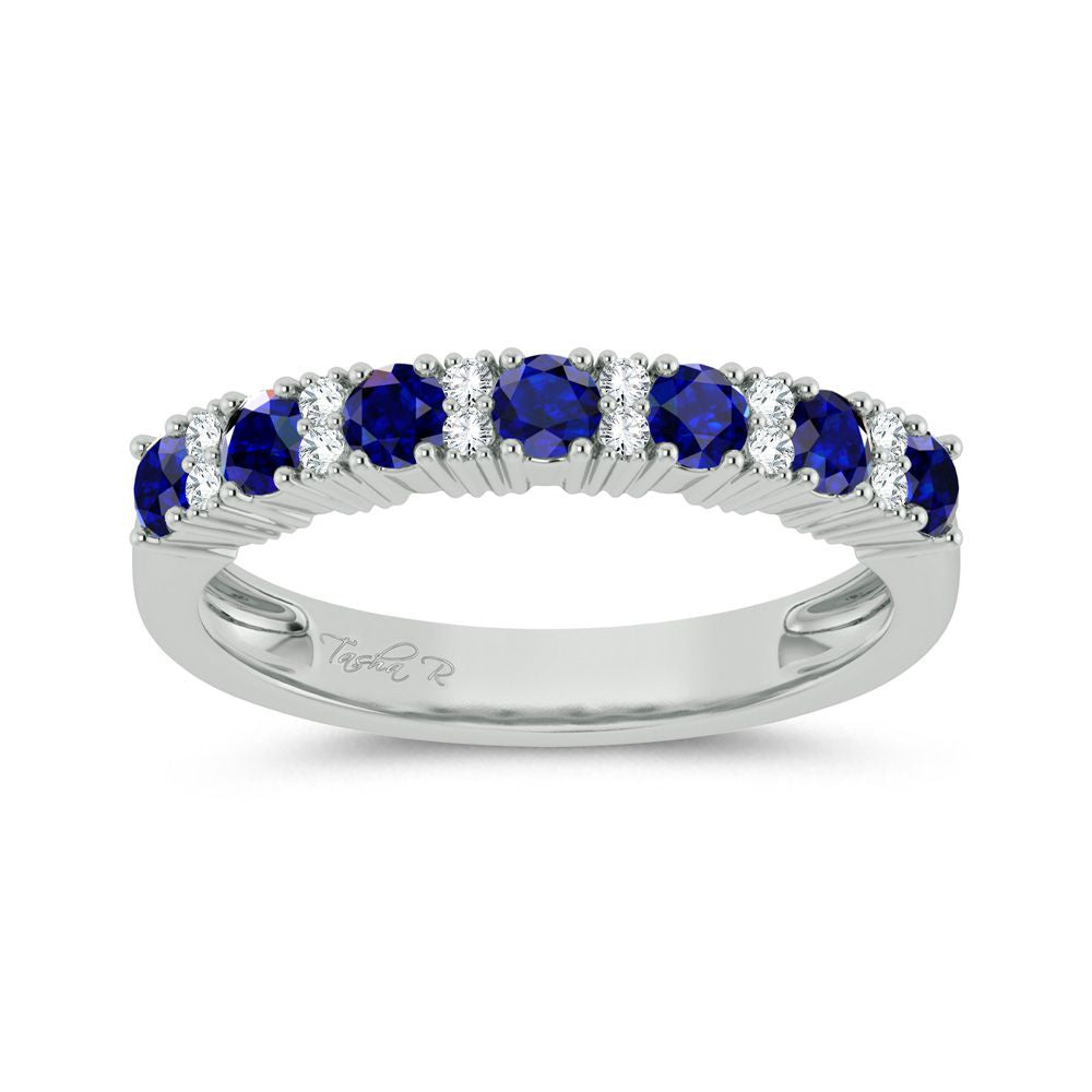 0.10 ct Sapphire & Diamond Ring in 14K Gold