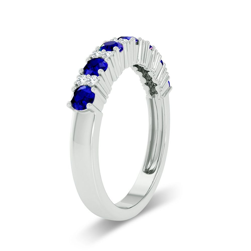 0.10 ct Sapphire & Diamond Ring in 14K Gold