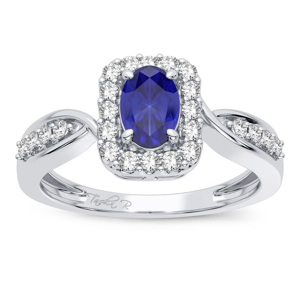0.25 ct Sapphire & Diamond Ring in 14K Gold