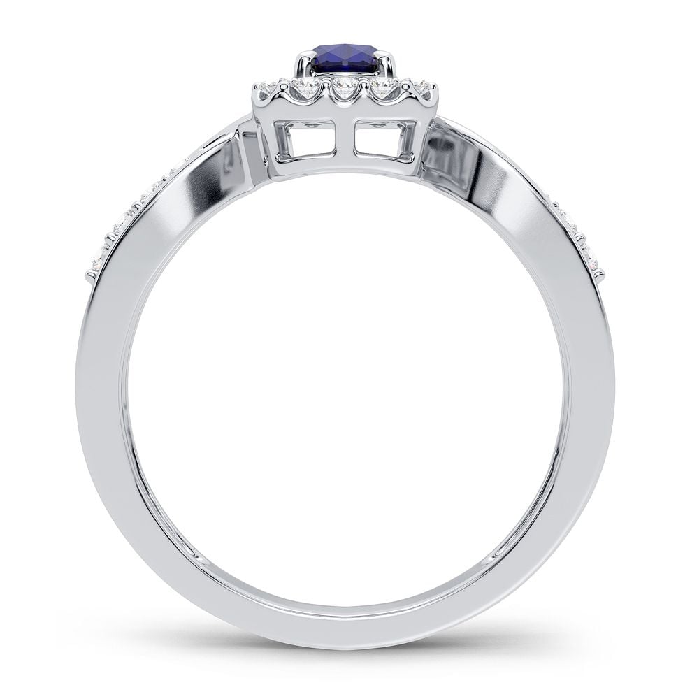 0.25 ct Sapphire & Diamond Ring in 14K Gold