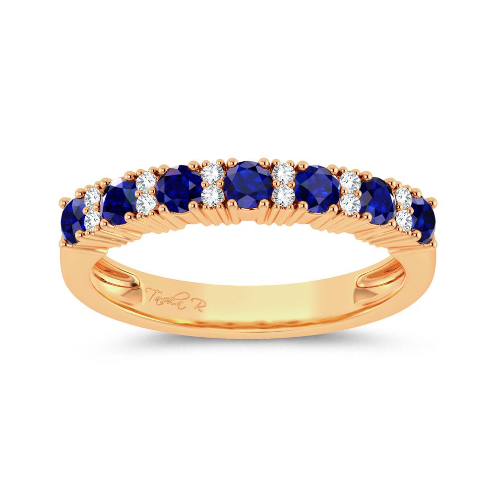 0.10 ct Sapphire & Diamond Ring in 14K Gold