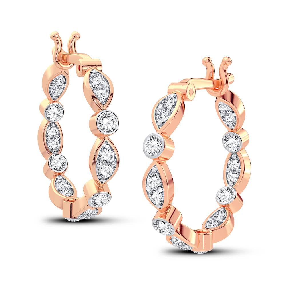 0.50 ct Diamond Earrings in 14K Gold