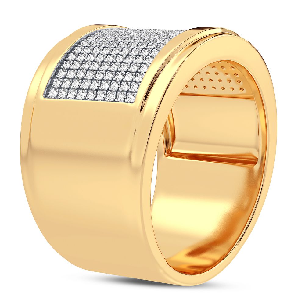 0.49 ct Men's Diamond Band in 10K Gold