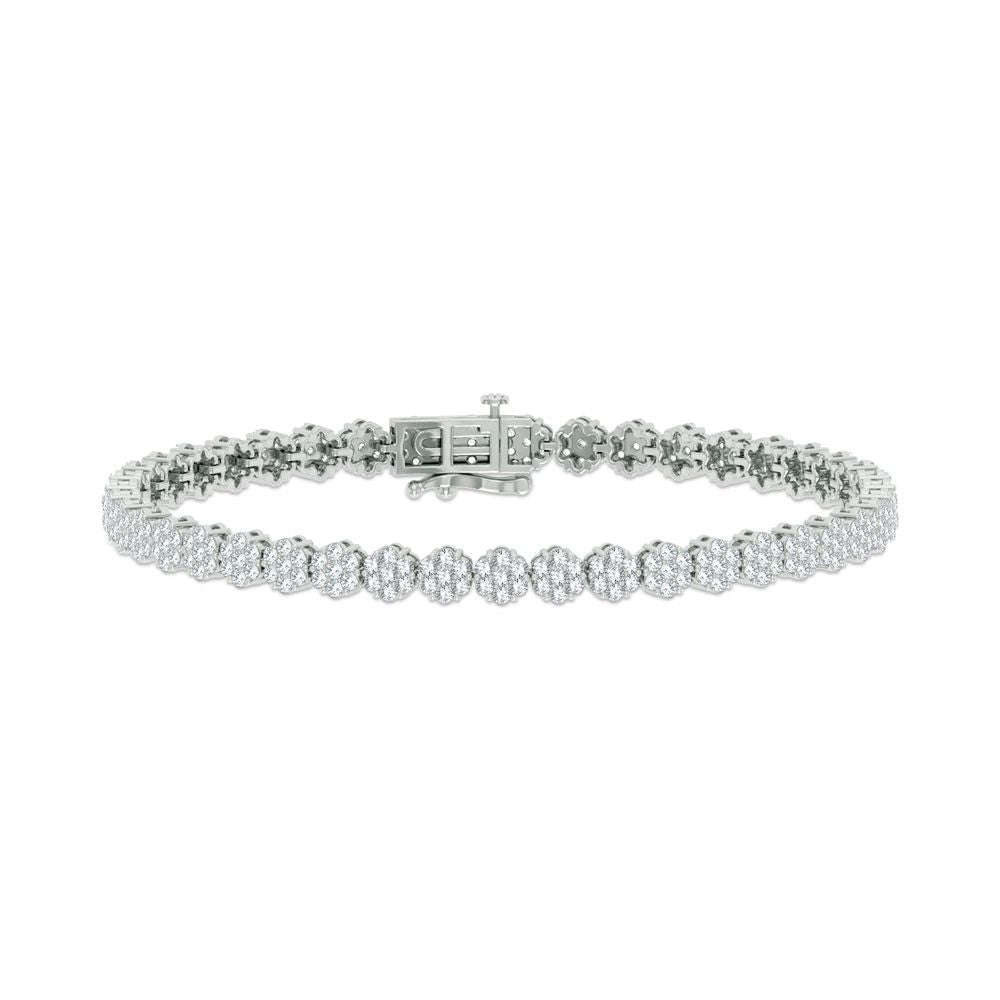 4.00 ct Diamond Bracelet in 14K Gold