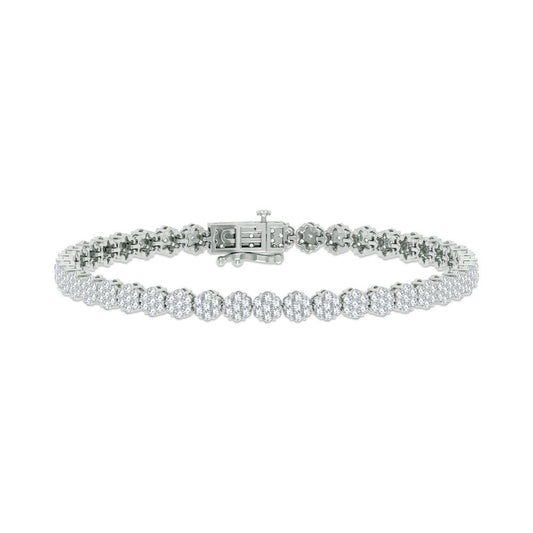 4.00 ct Diamond Bracelet in 14K Gold