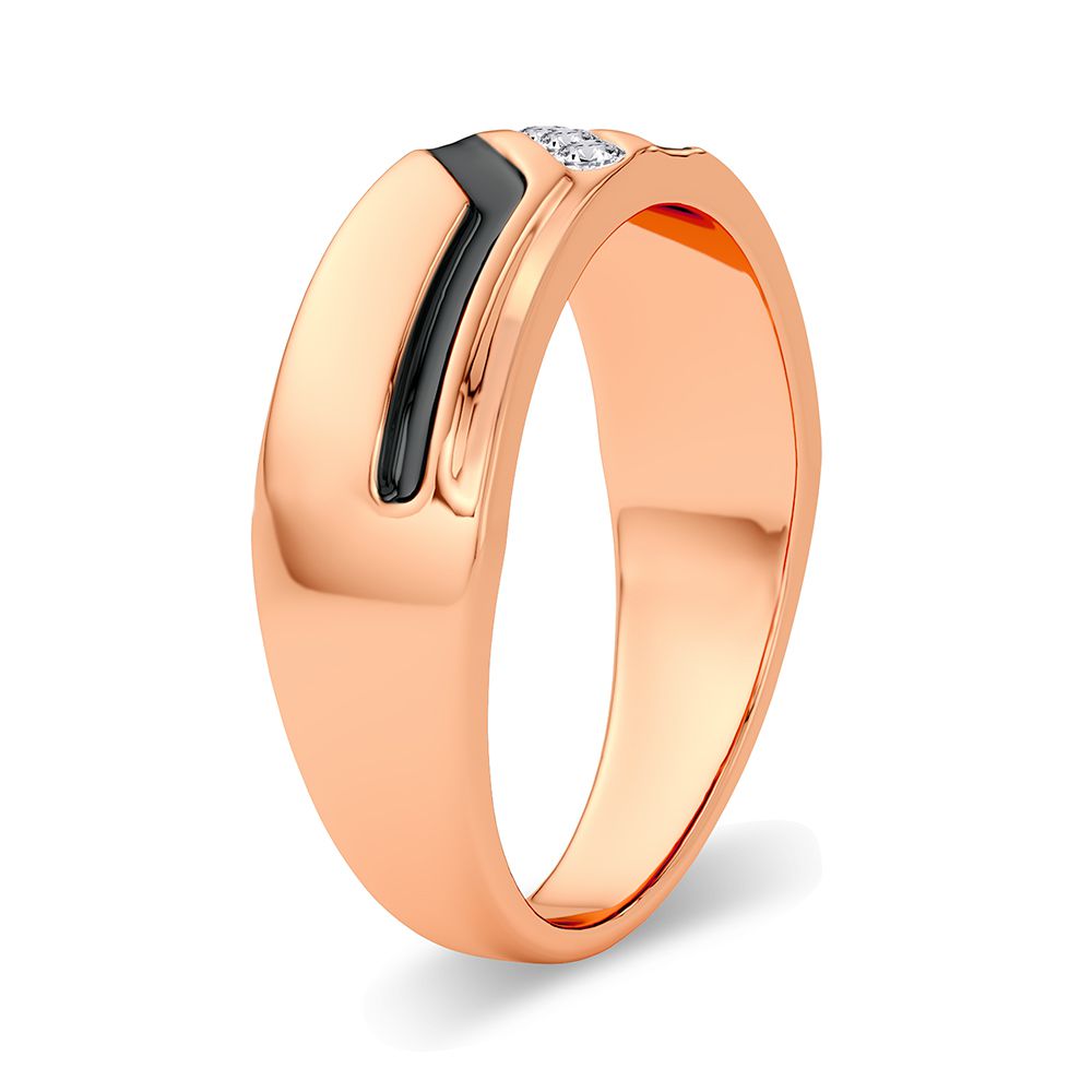 0.10 ct Men's Diamond Band in 14K Gold