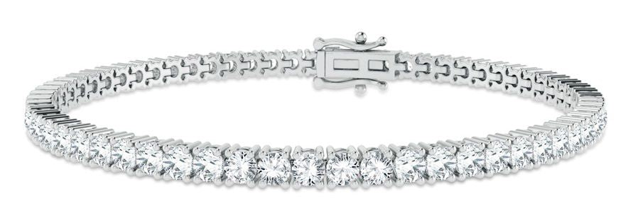 4.08 ct Diamond Bracelet in 14K Gold