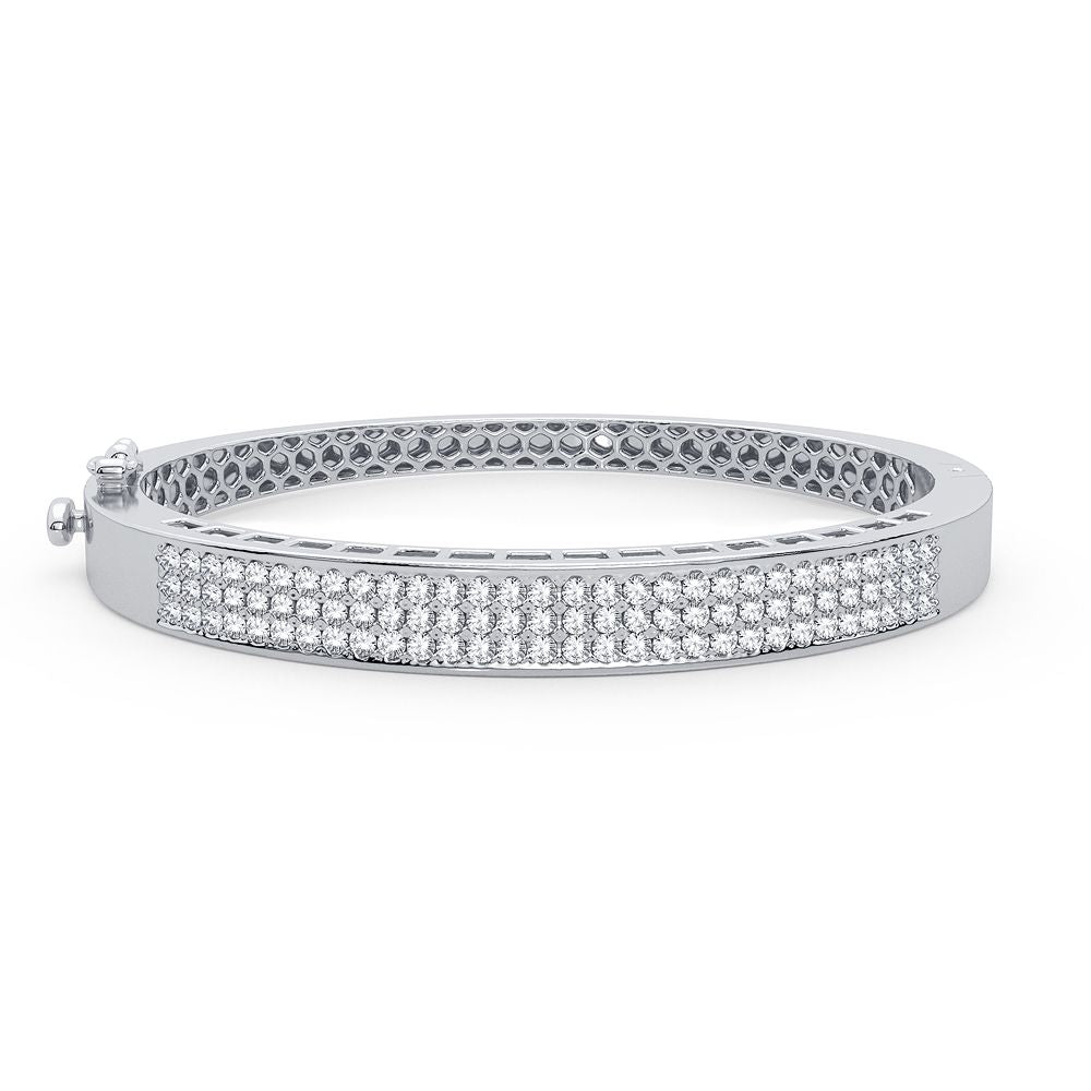 2.00 ct Diamond Bangle in 14K Gold