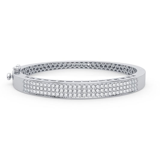 2.00 ct Diamond Bangle in 14K Gold
