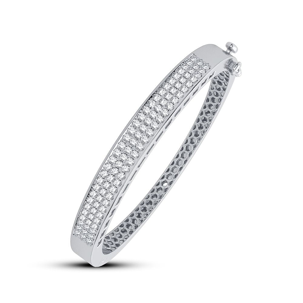 2.00 ct Diamond Bangle in 14K Gold