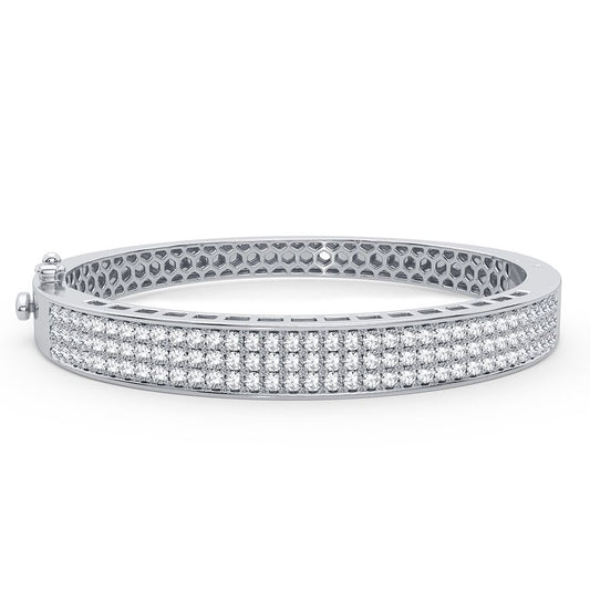 3.00 ct Diamond Bangle in 14K Gold