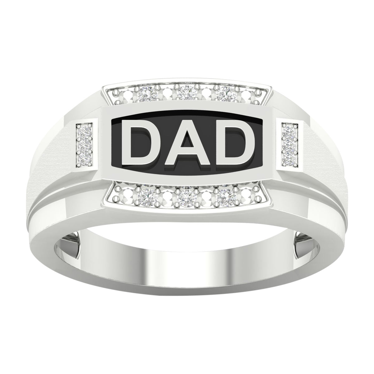 0.06 ct Men's Diamond Band in 10K Gold