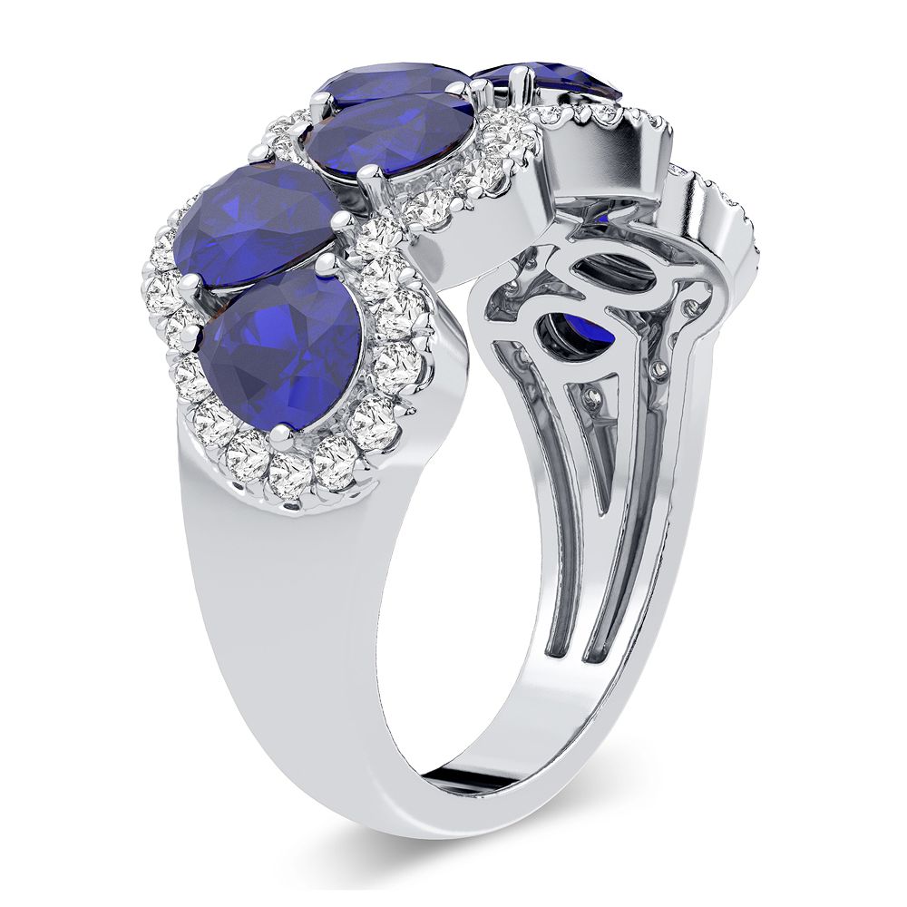 0.50 ct Sapphire & Diamond Ring in 14K Gold