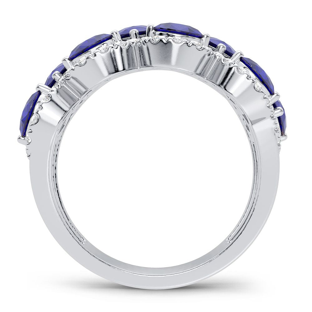 0.50 ct Sapphire & Diamond Ring in 14K Gold