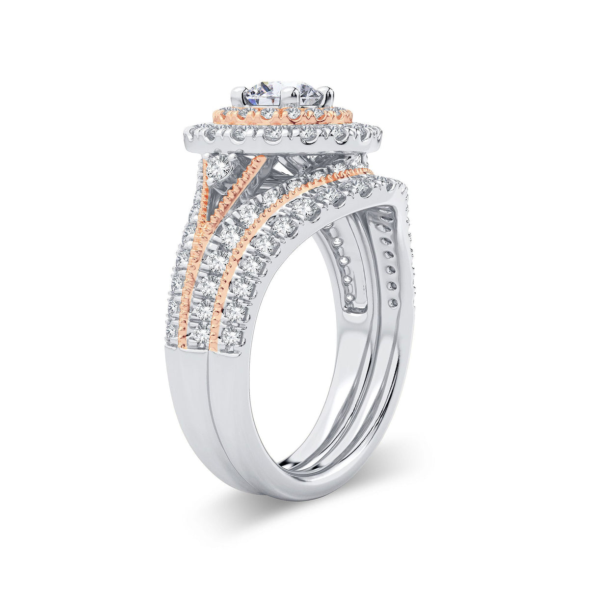2.00 ct Diamond Bridal Ring in 14K Gold