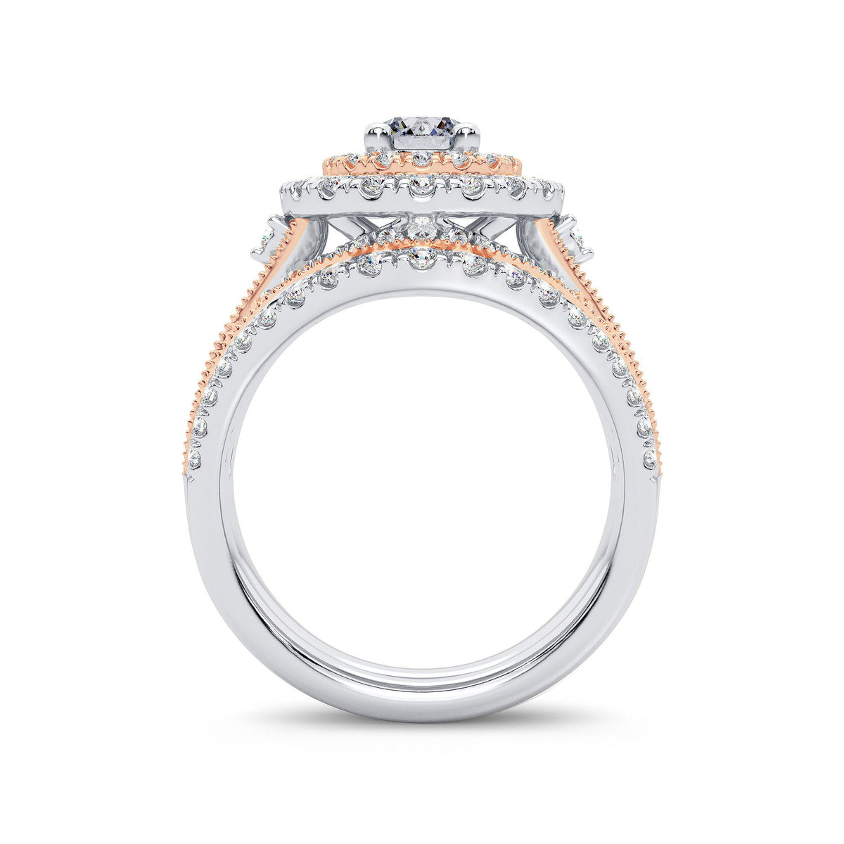 2.00 ct Diamond Bridal Ring in 14K Gold