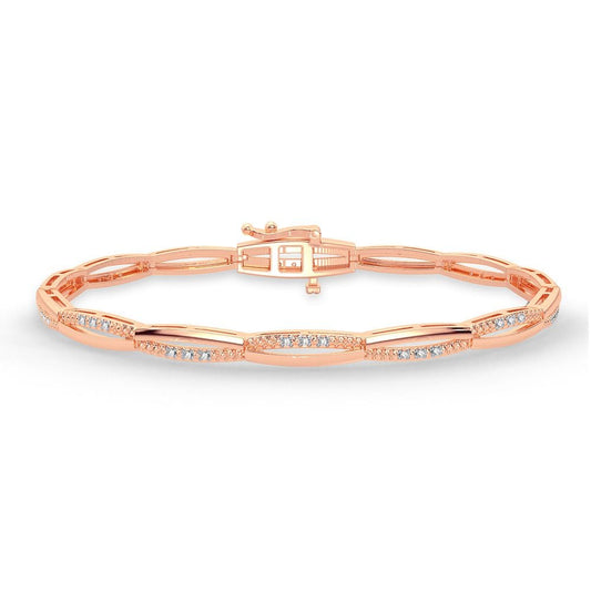 0.11 ct Diamond Bracelet in 10K Gold