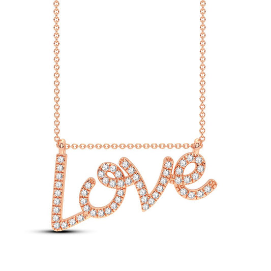0.12 ct Diamond Necklace in 10K Gold