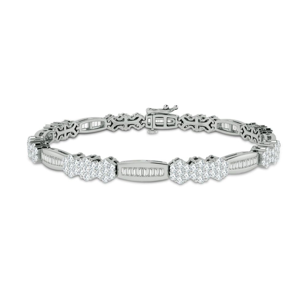 2.90 ct Diamond Bracelet in 10K Gold