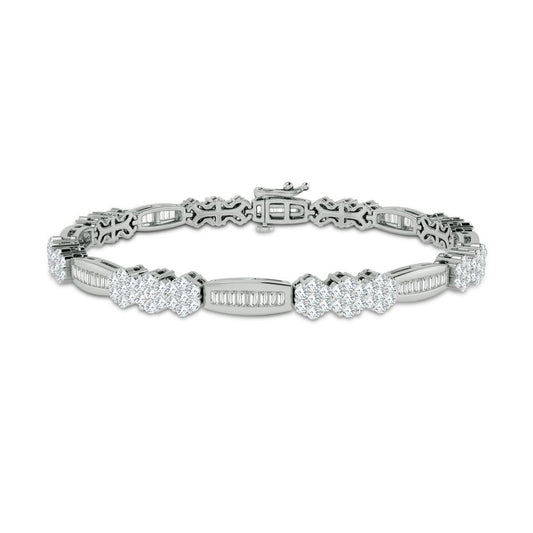 2.90 ct Diamond Bracelet in 10K Gold
