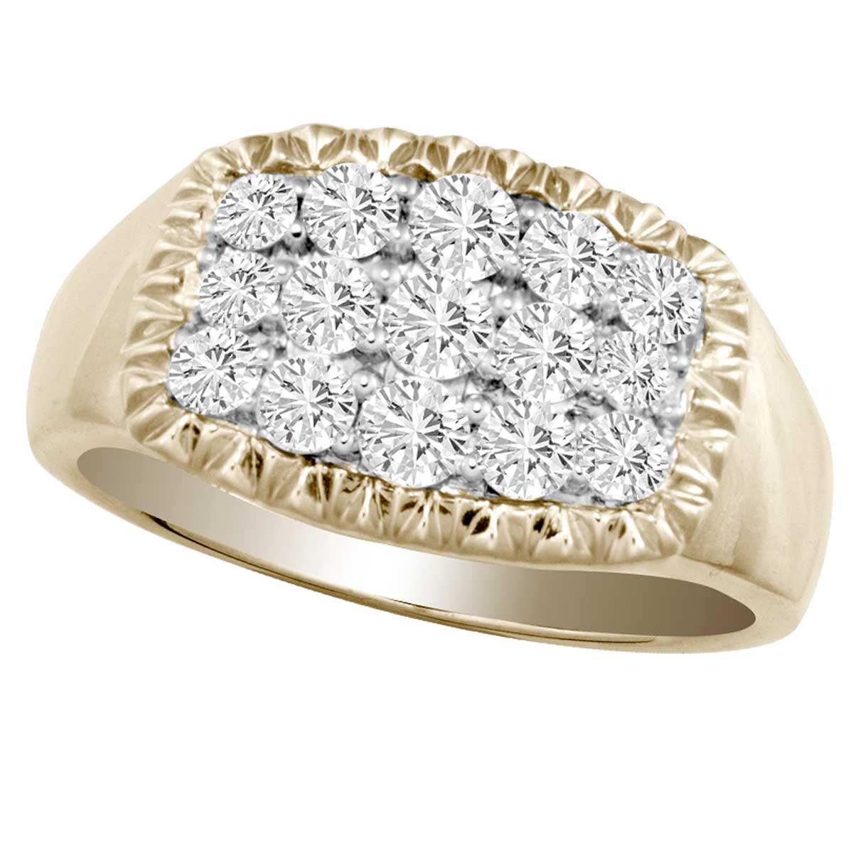 1.50 ct Men's Diamond Ring in 14K Gold
