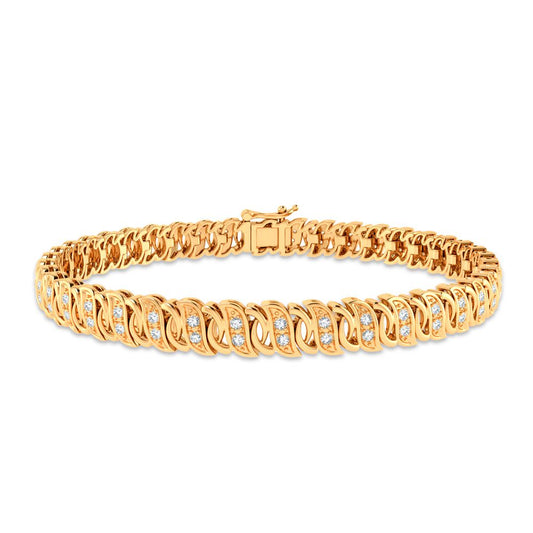 0.50 ct Diamond Bracelet in 14K Gold